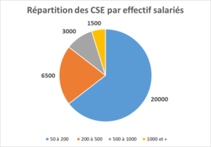 répartition des CSE par effectif salariés